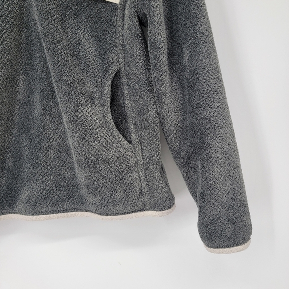 Patagonia Snap T Pullover Womens Small Gray Deep Pile Polartec Fleece Sweatshirt - Picture 7 of 16